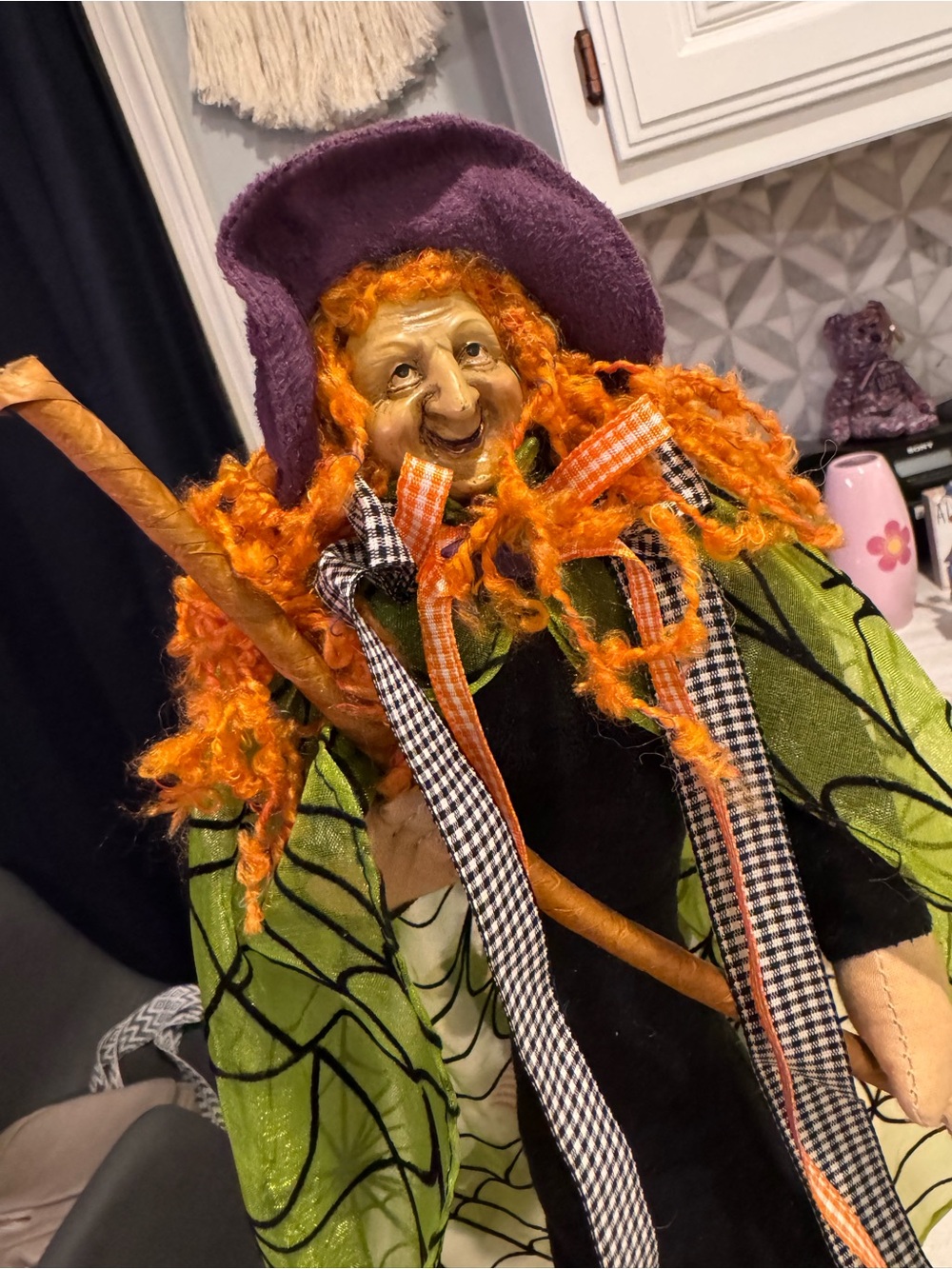 Grandin Road Daphne Bewitching Figure Witch Retired Halloween Decor